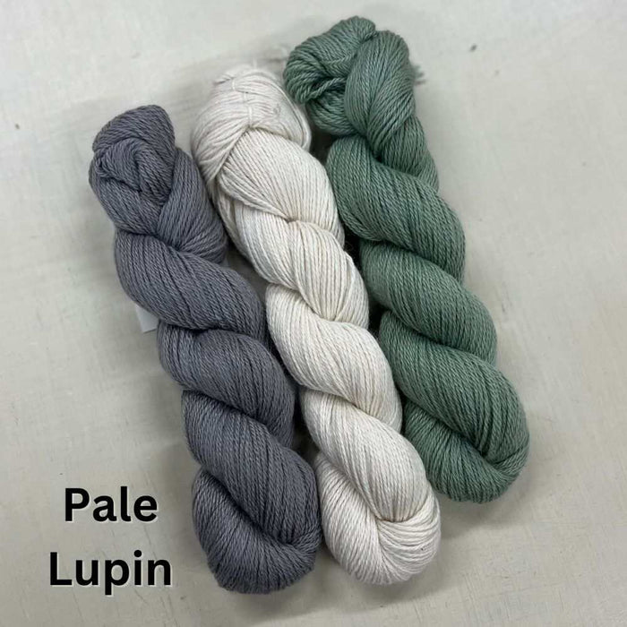 Silvana Shawl Knitting Kit-Needlecraft Kits-Wild & Woolly Yarns-Without Needles-Pale Lupin-Wild & Woolly Yarns