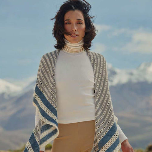 Silvana Shawl Knitting Kit-Needlecraft Kits-Wild & Woolly Yarns-Without Needles-Creek-Wild & Woolly Yarns