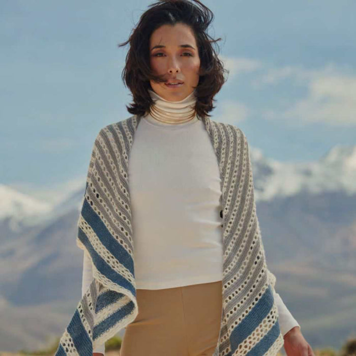 Silvana Shawl Knitting Kit-Needlecraft Kits-Wild & Woolly Yarns-Without Needles-Creek-Wild & Woolly Yarns
