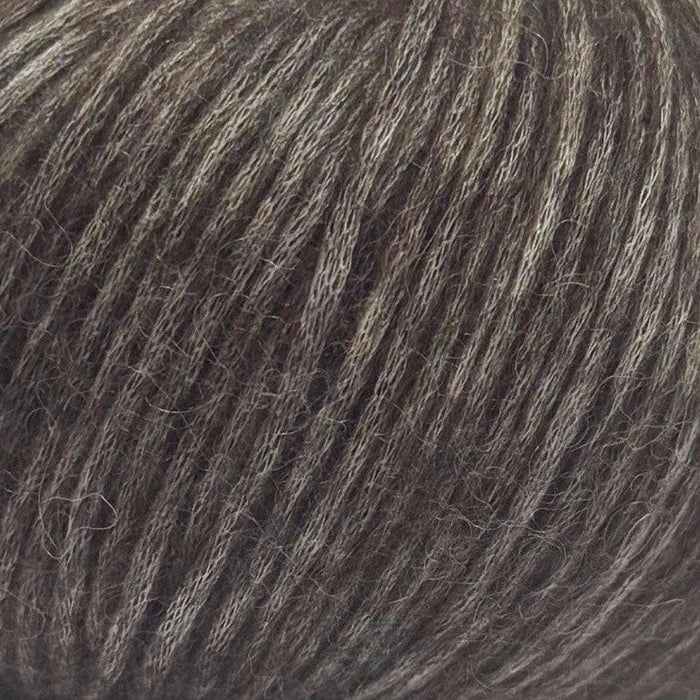 Simple Triangle Shawl Knit Kit-Needlecraft Kits-Wild & Woolly Yarns-Brown Grey Melange (618) *NEW*-Without Needles-Wild & Woolly Yarns