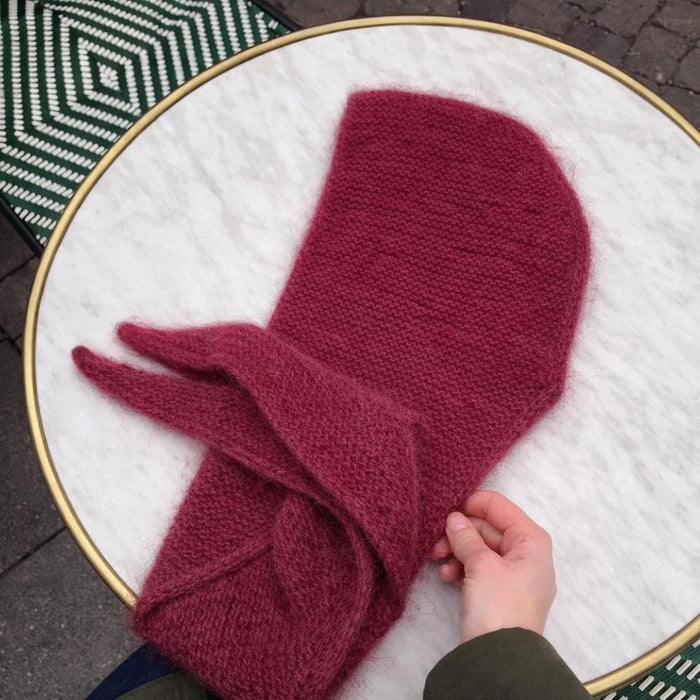Sophie Hood Knit Kit-Needlecraft Kits-Wild & Woolly Yarns-Burgundy (8069)-Small-Wild & Woolly Yarns