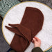 Sophie Hood Knit Kit-Needlecraft Kits-Wild & Woolly Yarns-Chocolate (8070)-Small-Wild & Woolly Yarns