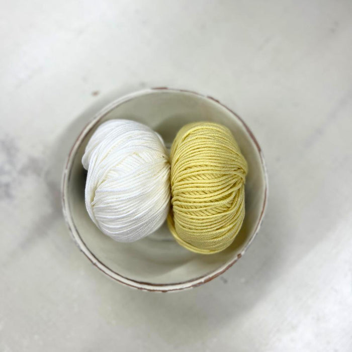 Striped Baby Blanket Knit Kit-Needlecraft Kits-Wild & Woolly Yarns-Antique Rose-Without Needles-Wild & Woolly Yarns