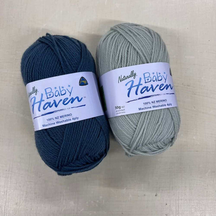 Striped Baby Overalls Knit Kit-Needlecraft Kits-Wild & Woolly Yarns-Army Green (396) / Olive Green (395)-Newborn / 3Months/ 6Months-Without Needles-Wild & Woolly Yarns