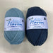 Striped Baby Overalls Knit Kit-Needlecraft Kits-Wild & Woolly Yarns-Shadow (394) / Aqua Lake (387)-Newborn / 3Months/ 6Months-Without Needles-Wild & Woolly Yarns