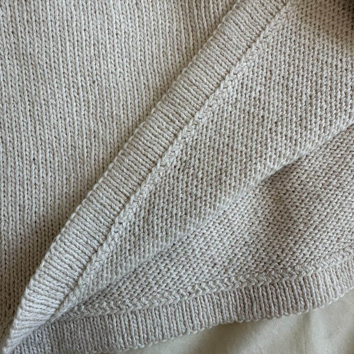 Sunday Tee Knit Kit-Needlecraft Kits-Wild & Woolly Yarns-XXS / XS / S-Whipped Cream (1012)-Wild & Woolly Yarns