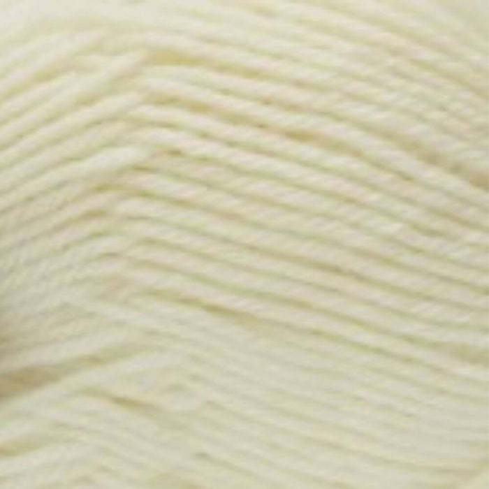 Soft ivory 4ply yarn, perfect for knitting a textured baby jacket and hat.
