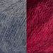 Top Down Comfy Striped Jumper Knit Kit-Needlecraft Kits-Wild & Woolly Yarns-75cm-Victorian Pewter (8075) / Burgundy (8069)-Wild & Woolly Yarns