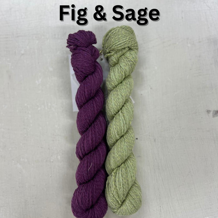 Washcloths & Scrubbies Crochet Kit-Needlecraft Kits-Wild & Woolly Yarns-Fig & Sage-Wild & Woolly Yarns