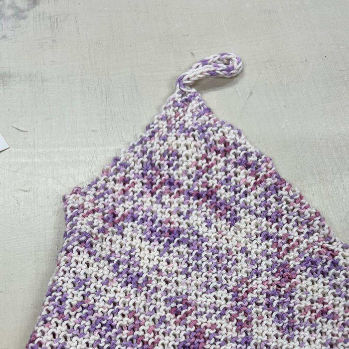 Waves Organic Wash Cloth Knit Kit-Needlecraft Kits-Wild & Woolly Yarns-Violets (3101)-Wild & Woolly Yarns