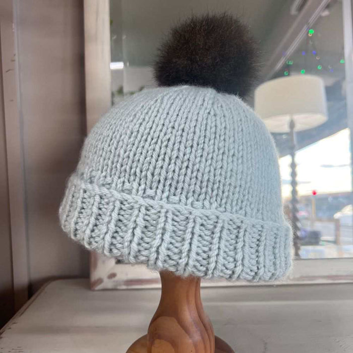 Wild & Woolly Beanie Knit Kit-Needlecraft Kits-Wild & Woolly Yarns-White (1001)-Wild & Woolly Yarns