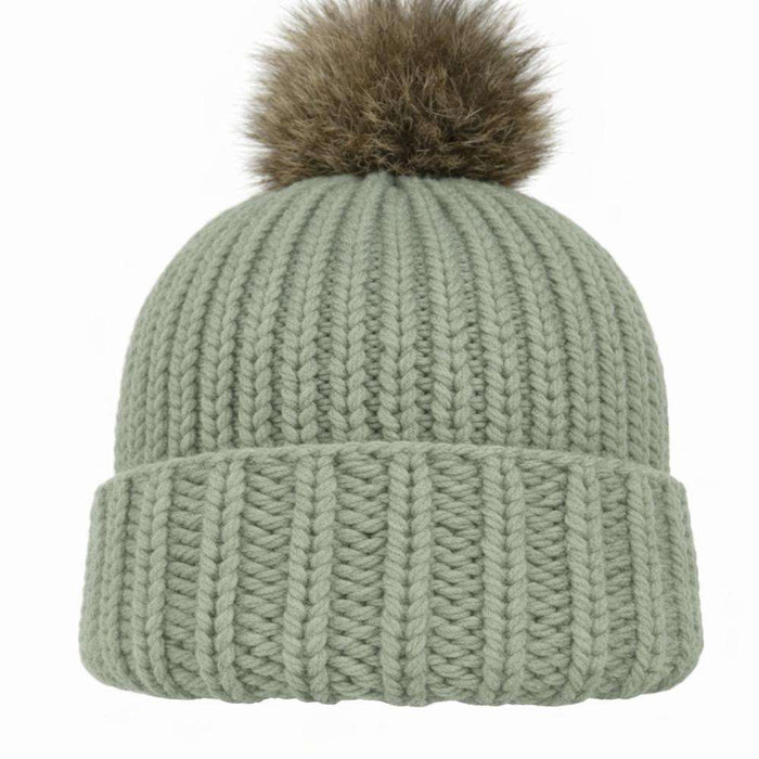 Wild & Woolly Beanie Knit Kit-Needlecraft Kits-Wild & Woolly Yarns-Dusty Light Green (8521)-Wild & Woolly Yarns