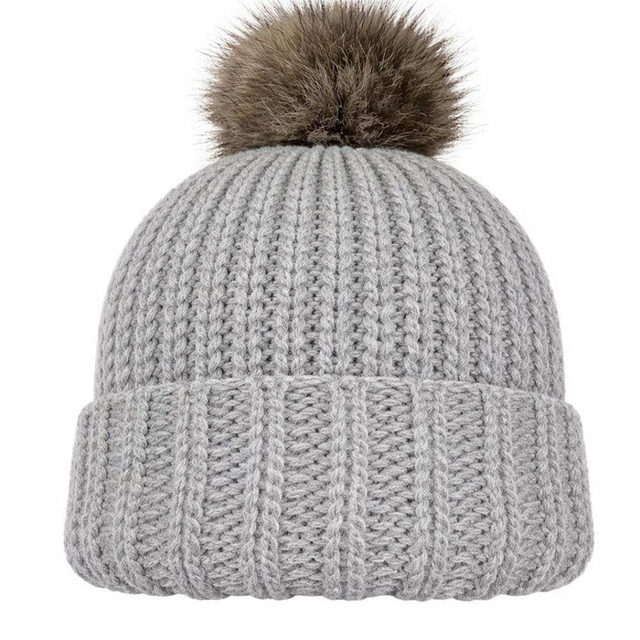 Wild & Woolly Beanie Knit Kit-Needlecraft Kits-Wild & Woolly Yarns-Mottled Grey (1042)-Wild & Woolly Yarns