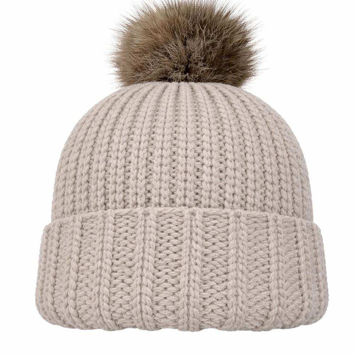 Wild & Woolly Beanie Knit Kit-Needlecraft Kits-Wild & Woolly Yarns-Taupe (2351)-Wild & Woolly Yarns