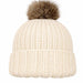 Wild & Woolly Beanie Knit Kit-Needlecraft Kits-Wild & Woolly Yarns-Whipped Cream (1012)-Wild & Woolly Yarns