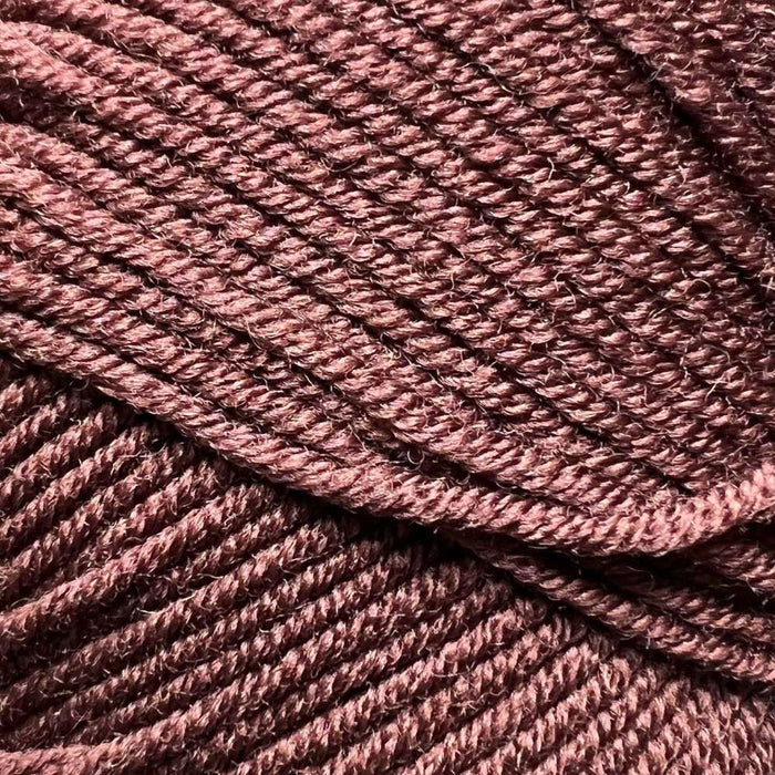 Willow Leaves 8ply Blanket Knit Kit-Needlecraft Kits-Wild & Woolly Yarns-Chocolate (0367)-Without Needles-Wild & Woolly Yarns