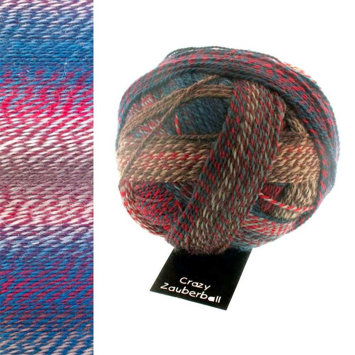 Zauberball Crazy Cowl Knit Kit-Needlecraft Kits-Wild & Woolly Yarns-Background Noise (2475)-With Needles-Wild & Woolly Yarns
