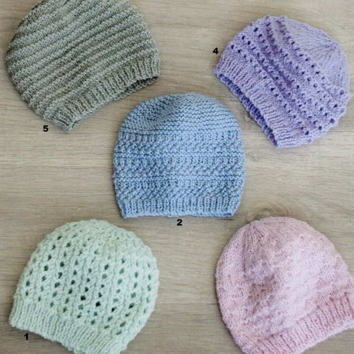 5 Hats Knitting Pattern (K384)-Needlecraft Patterns-Wentworth Distributors-Printed Pattern – Posted-Wild & Woolly Yarns
