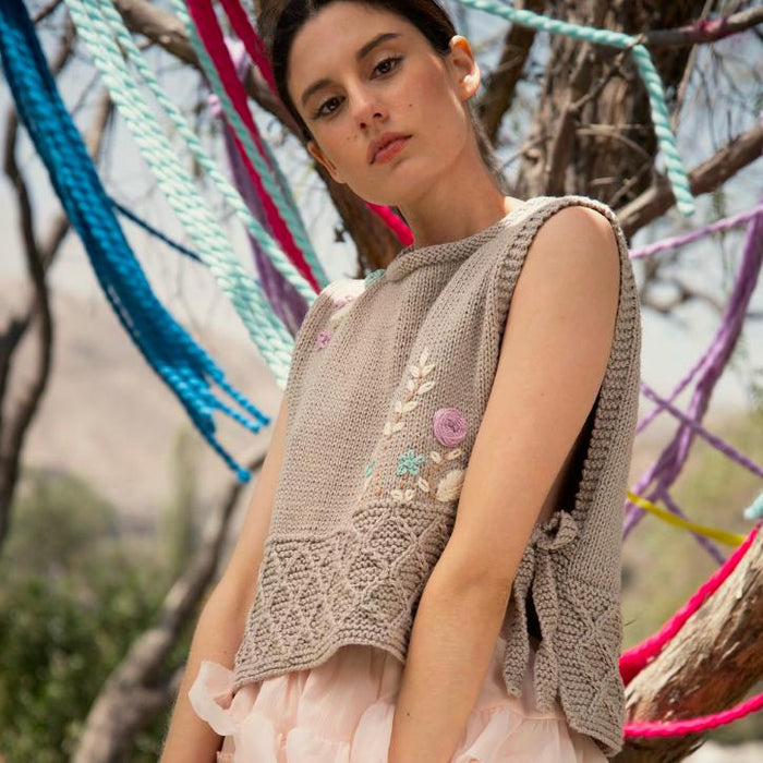 ASTRID VEST Pattern-Needlecraft Patterns-Wentworth Distributors-Printed-Wild & Woolly Yarns