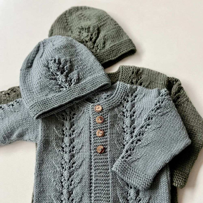Abby Cardigan & Hat Knitting Pattern - 8Ply-Needlecraft Patterns-Kiwi Stitch & Knit Co-Printed-Wild & Woolly Yarns