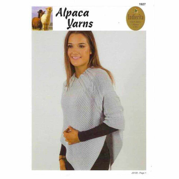 Adult Poncho Knitting Pattern (AP1927)-Needlecraft Patterns-Alpaca Yarns-Printed Pattern – Posted-Wild & Woolly Yarns