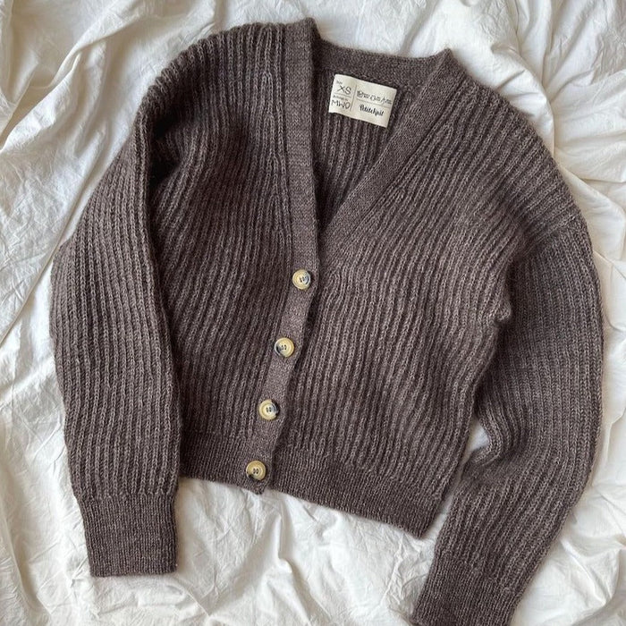 Agnete Cardigan Knitting Pattern - PetiteKnit-Needlecraft Patterns-PetiteKnit-Wild & Woolly Yarns
