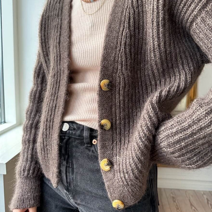 Agnete Cardigan Knitting Pattern - PetiteKnit-Needlecraft Patterns-PetiteKnit-Wild & Woolly Yarns
