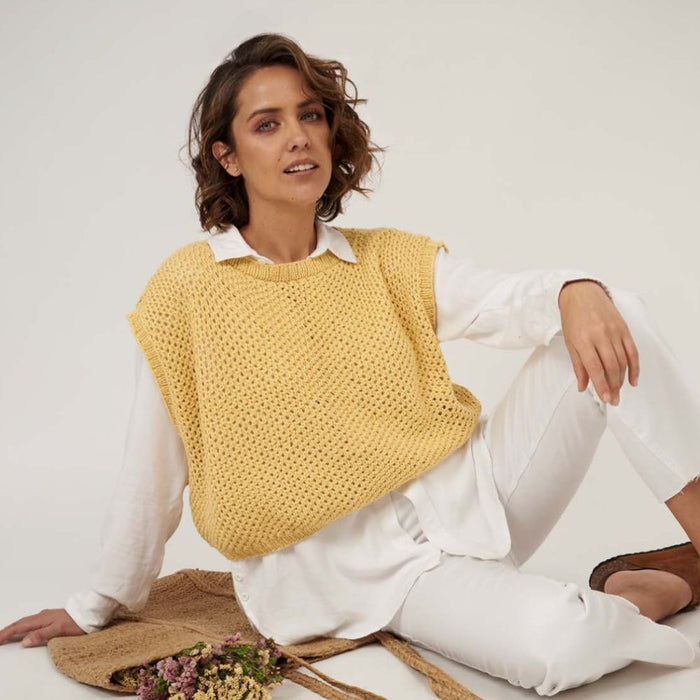 Alessia Vest Top Knitting Pattern-Pattern-Wild and Woolly Yarns
