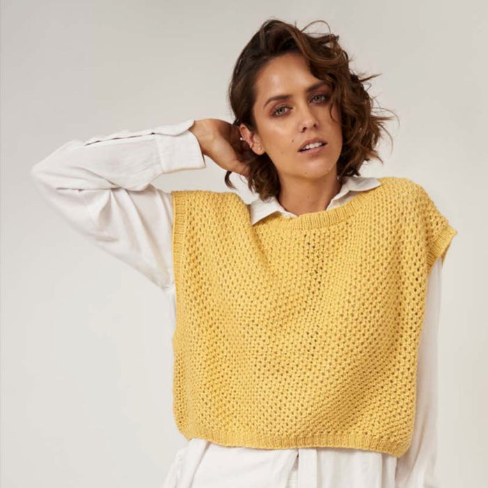Alessia Vest Top Knitting Pattern-Pattern-Wild and Woolly Yarns