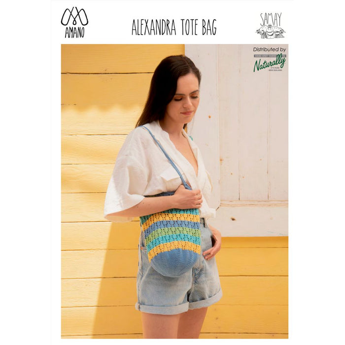 Alexandra Tote Bag Pattern-Needlecraft Patterns-Wentworth Distributors-Printed-Wild & Woolly Yarns