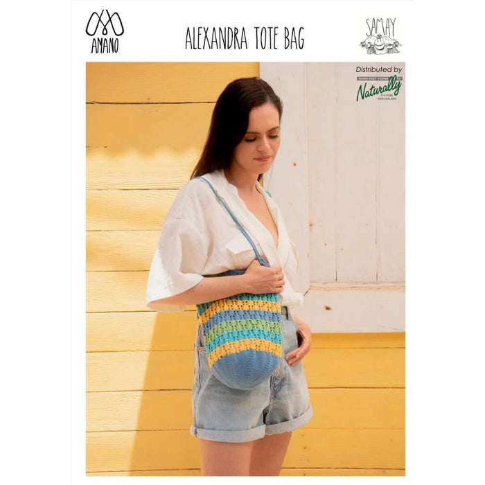 Alexandra Tote Bag Pattern-Needlecraft Patterns-Wentworth Distributors-Printed Pattern – Posted-Wild & Woolly Yarns