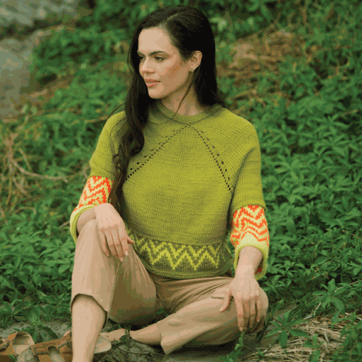 Alondra Pullover Knitting Pattern-Needlecraft Patterns-Wentworth Distributors-Printed Pattern – Posted-Wild & Woolly Yarns