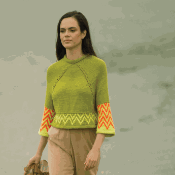 Alondra Pullover Knitting Pattern-Needlecraft Patterns-Wentworth Distributors-Printed Pattern – Posted-Wild & Woolly Yarns