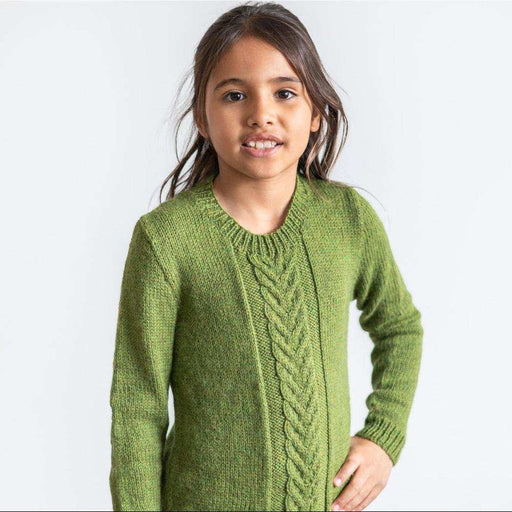 Alpaca Cable Kids Sweater Knitting Pattern (AP1566)-Needlecraft Patterns-Alpaca Yarns-Printed Pattern – Posted-Wild & Woolly Yarns