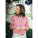 Women's Classic Cardigan Knitting Pattern (CRU2211)-Needlecraft Patterns-Crucci-Printed-Wild & Woolly Yarns