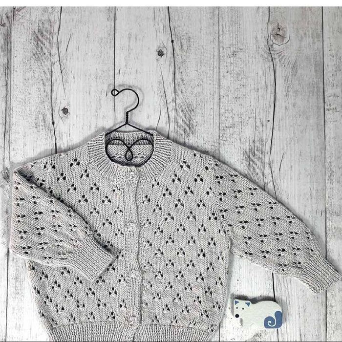 Alpaca Eyelet Cardigan Knitting Pattern (AP1572)-Needlecraft Patterns-Alpaca Yarns-Printed-Wild & Woolly Yarns