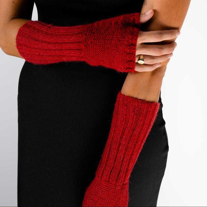 Alpaca Hand Warmers Knitting Pattern (AP2804)-Needlecraft Patterns-Alpaca Yarns-Printed Pattern – Posted-Wild & Woolly Yarns