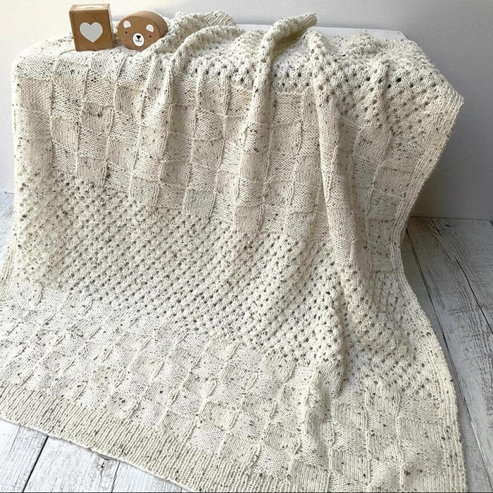 Alpaca Pram Blanket Knitting Pattern (AP1320)-Needlecraft Patterns-Alpaca Yarns-Printed-Wild & Woolly Yarns