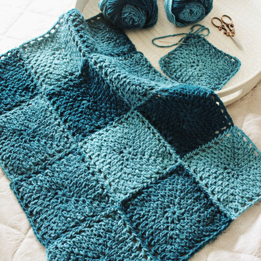 American Moss Afghan Squares Crochet Pattern-Needlecraft Patterns-HD Publishing-Wild & Woolly Yarns