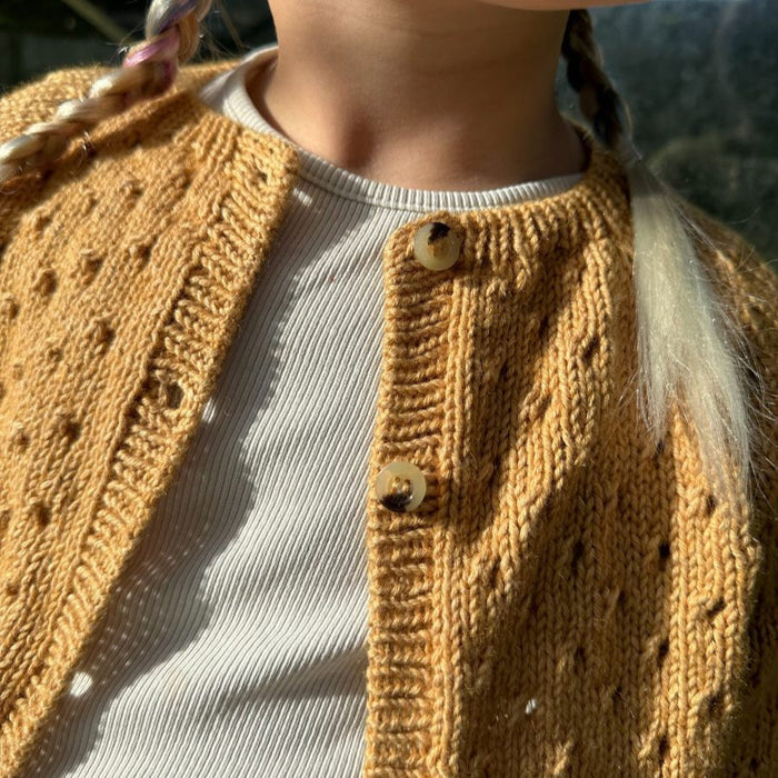 Anna's Summer Cardigan Junior Knitting Pattern - PetiteKnit