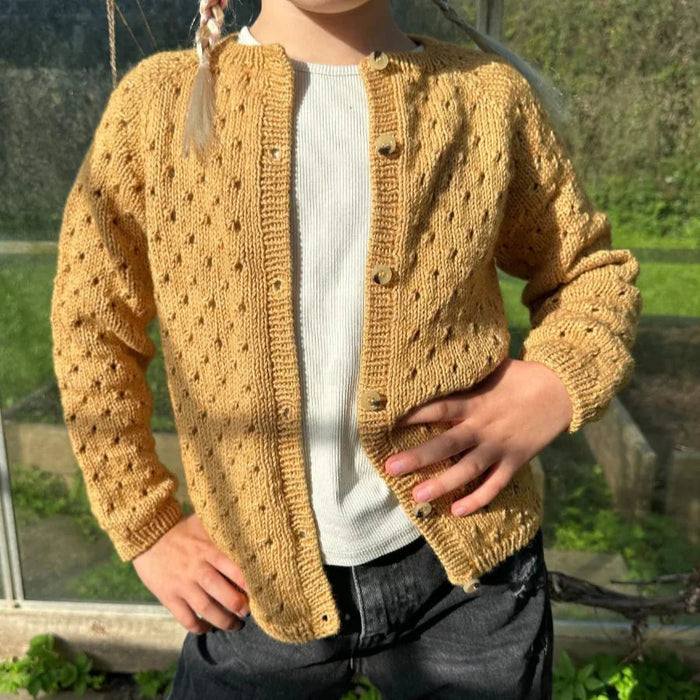 Anna's Summer Cardigan Junior Knitting Pattern - PetiteKnit
