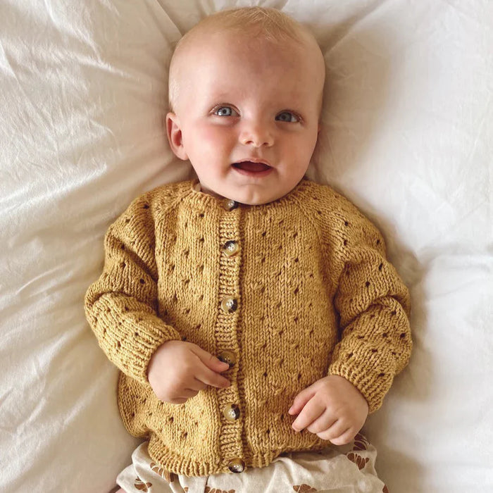 Anna's Summer Cardigan Junior Knitting Pattern - PetiteKnit