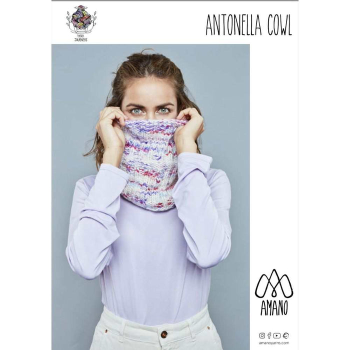 Antonella Cowl Knitting Pattern-Needlecraft Patterns-Wentworth Distributors-Printed-Wild & Woolly Yarns