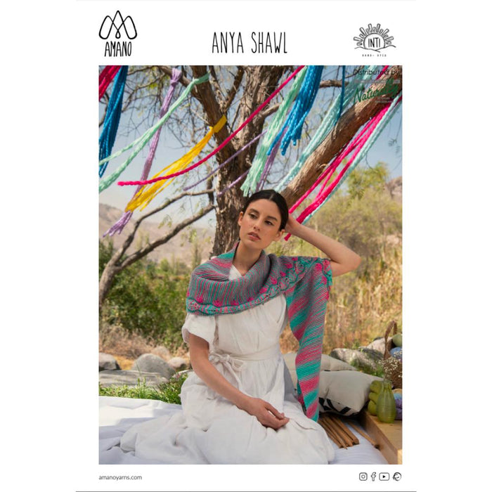 Anya Shawl Knitting Pattern-Needlecraft Patterns-Wentworth Distributors-Printed-Wild & Woolly Yarns