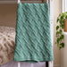 Aran Green Cables Blanket (HDP090)-Needlecraft Patterns-HD Publishing-Wild & Woolly Yarns