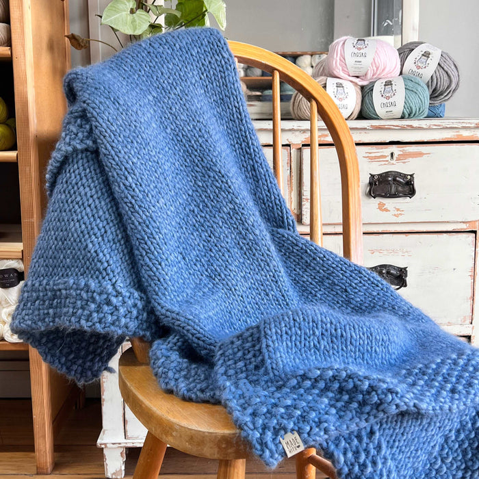 Arawi Cloud Blanket Knitting Pattern-Needlecraft Patterns-Wild & Woolly Yarns-Printed-Wild & Woolly Yarns