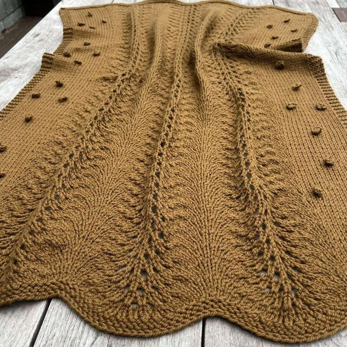 Aroha Blanket & Chunky Throw Knitting Pattern-Needlecraft Patterns-Kiwi Stitch & Knit Co-Printed Pattern – Posted-Wild & Woolly Yarns