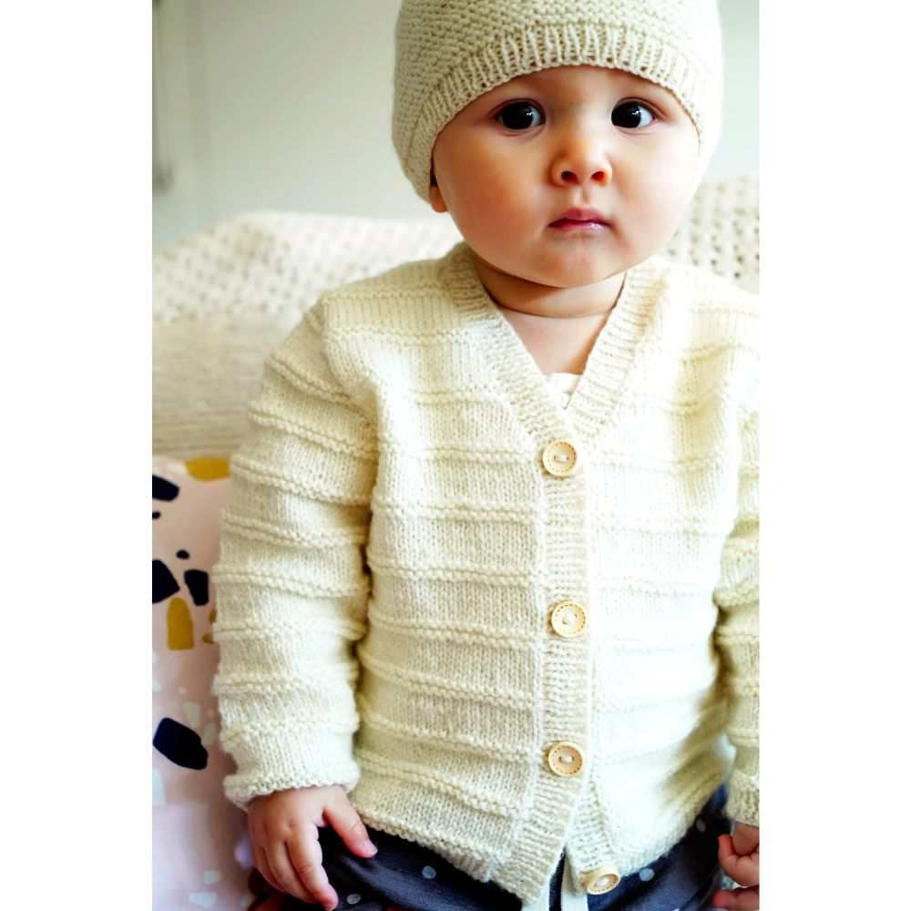 Augusta Cardi & Hat Knitting Pattern - 4Ply (BC81)-Needlecraft Patterns-Lisa F Design-Wild & Woolly Yarns