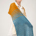 Aurora Stole with chevron and arrowhead lace knitting pattern, designed by Amy Gunderson.