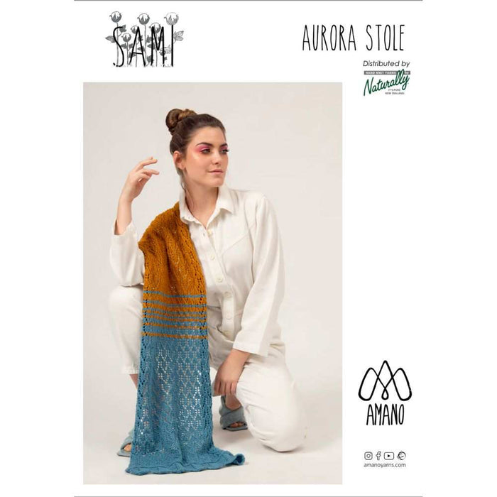 Aurora Stole Knitting Pattern-Needlecraft Patterns-Wentworth Distributors-Printed Pattern – Posted-Wild & Woolly Yarns